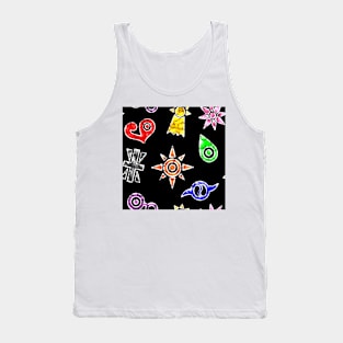 Crest Pattern Tank Top